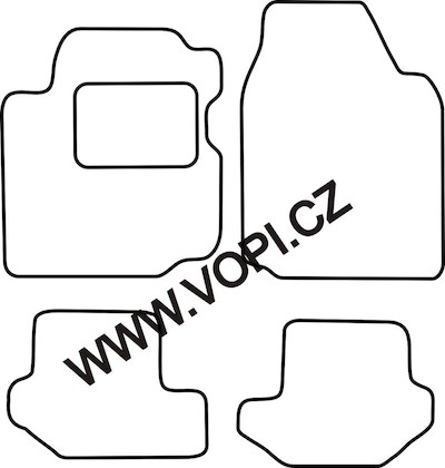 Autokoberce Mazda 121 1996 - 2003 Carfit (2813)